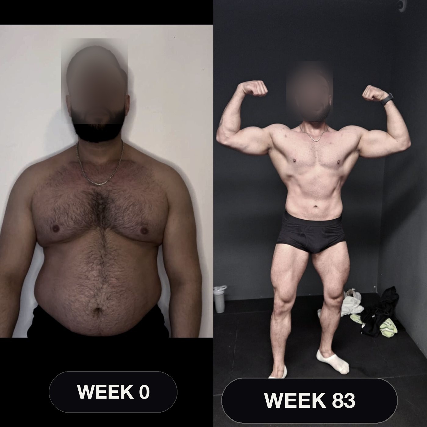 Client transformation, side by side: January 2023 next to August 2024